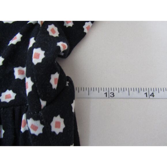 LOFT Blue Dress Rayon Floral Faux Wrap Boho Flowy Y2K 90s Romantic Whimsical - Picture 7 of 10